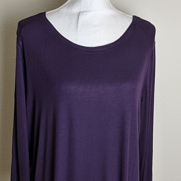 International Concepts Ribbed Tee NWT - Picture 2 of 7